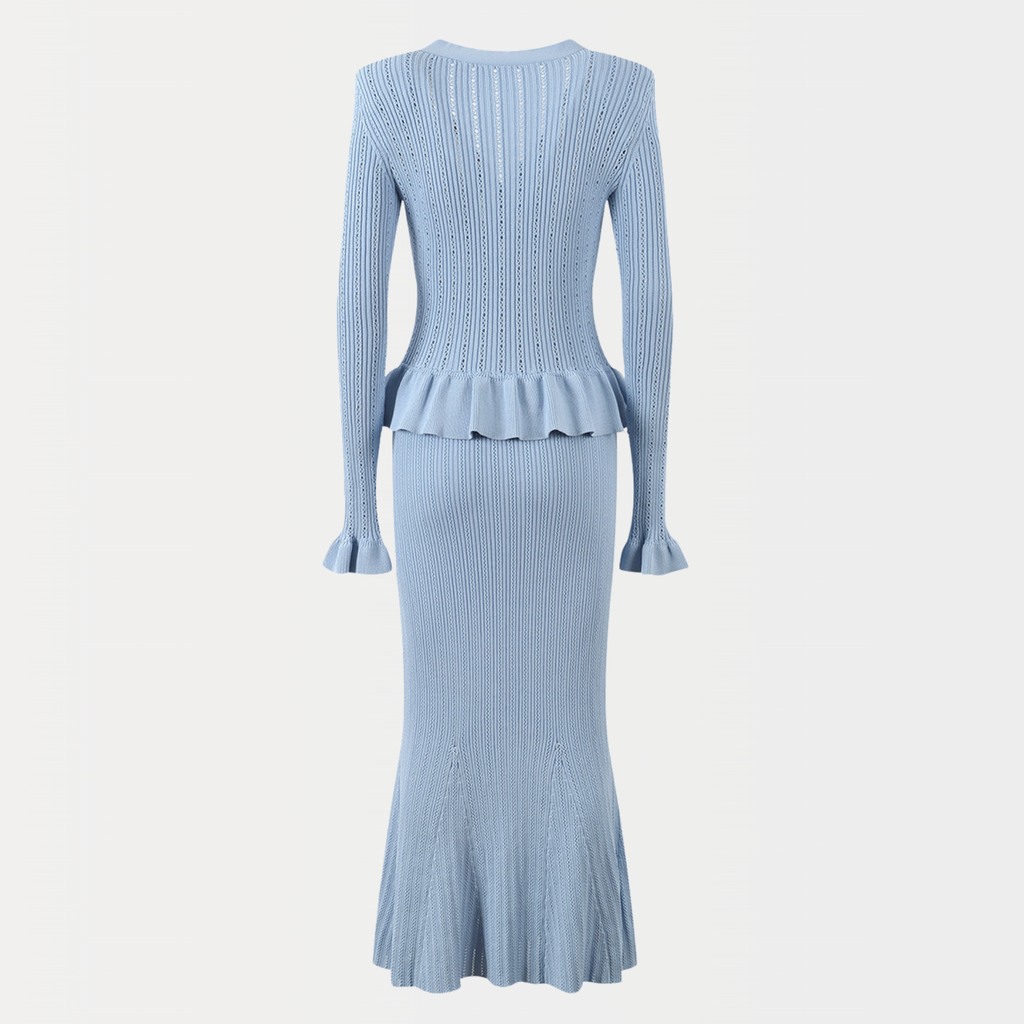 Ivory Charm Ruffle Dress
