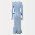 Ivory Charm Ruffle Dress