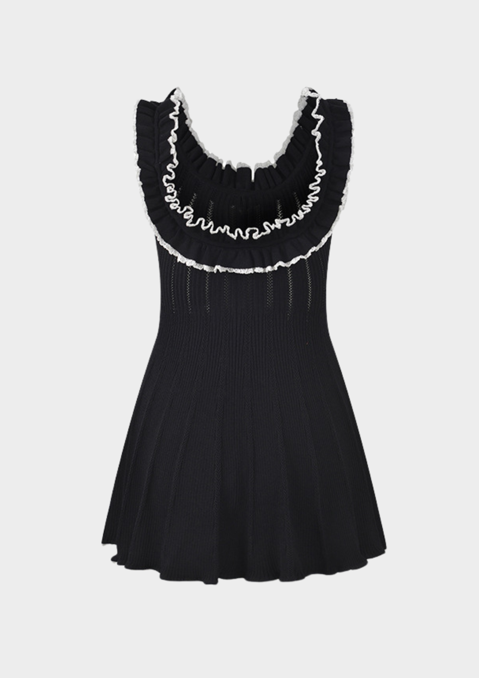 Belle Ruffle Knit Mini Dress