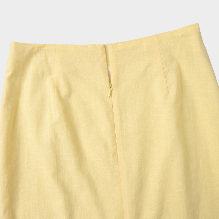 Melow Tailored Cotton Maxi Set - Yellow
