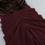 Mariana Backless Draped Elegance Maxi Dress