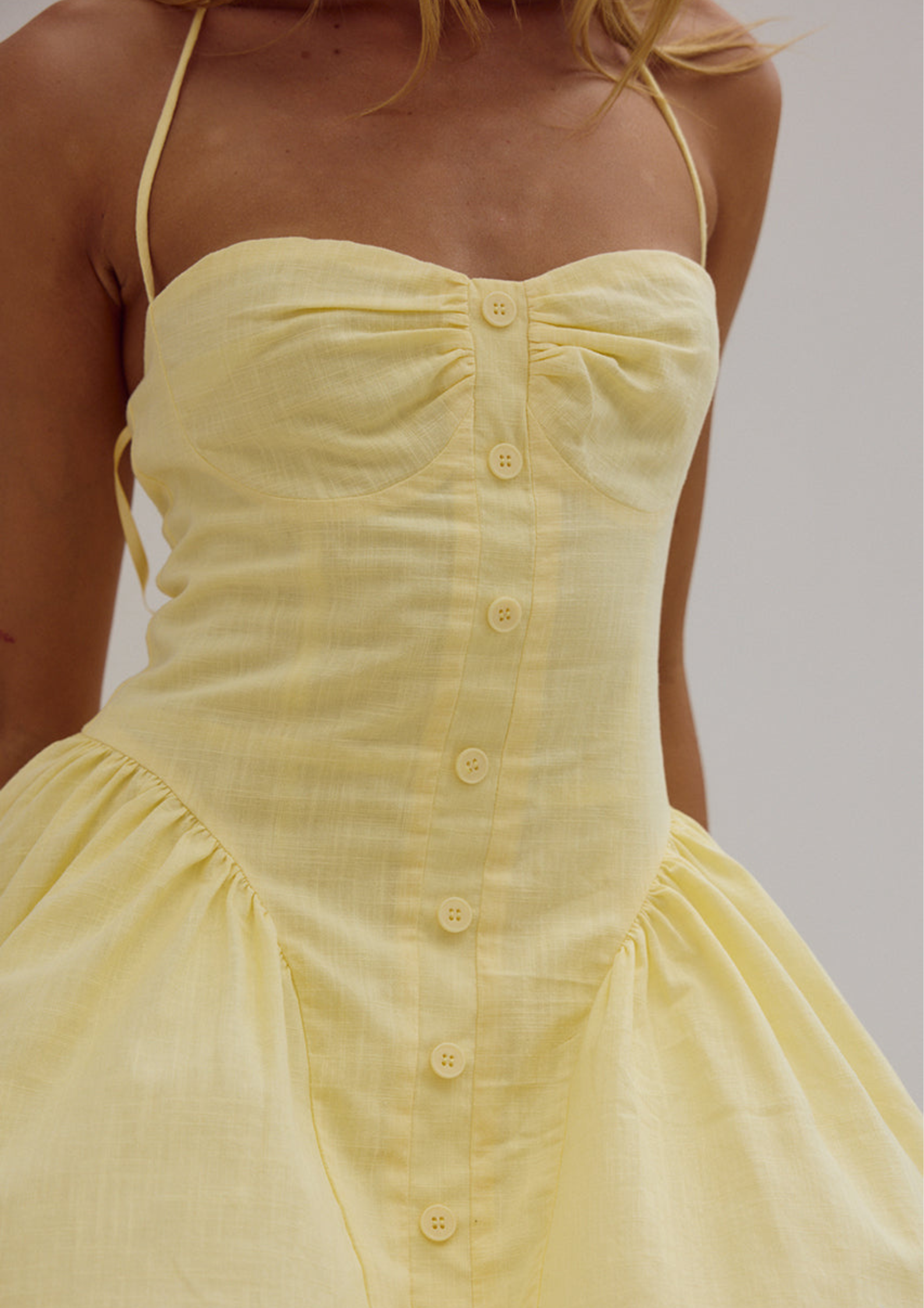 Lilia Halter Backless Mini Dress