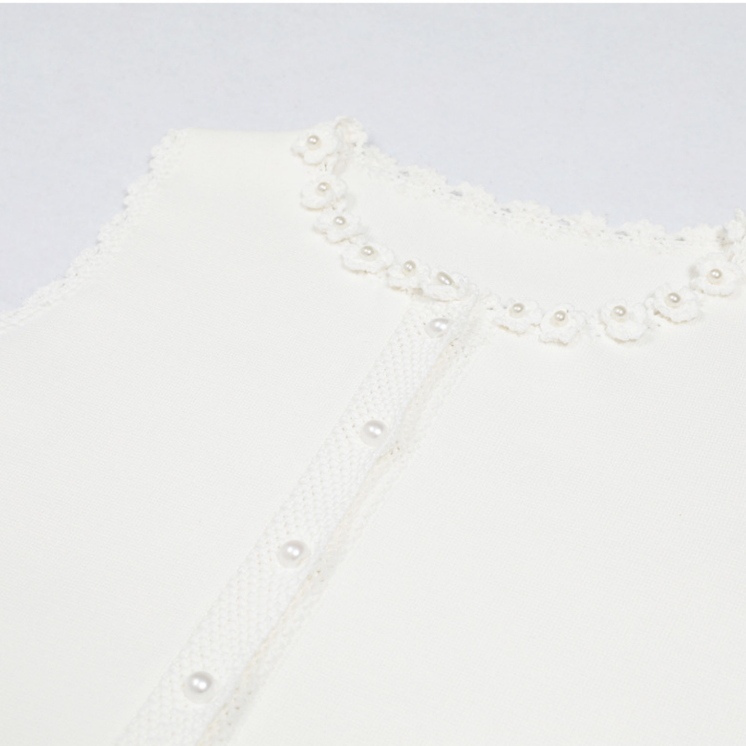 Pearl Trim Elegance Maxi Dress