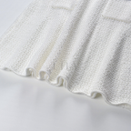 Marina Stripe Button Detail Knit Mini Dress - White