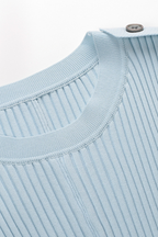 Belted Ribbed Knit  Viscose Pleated Elegance Maxi Dress