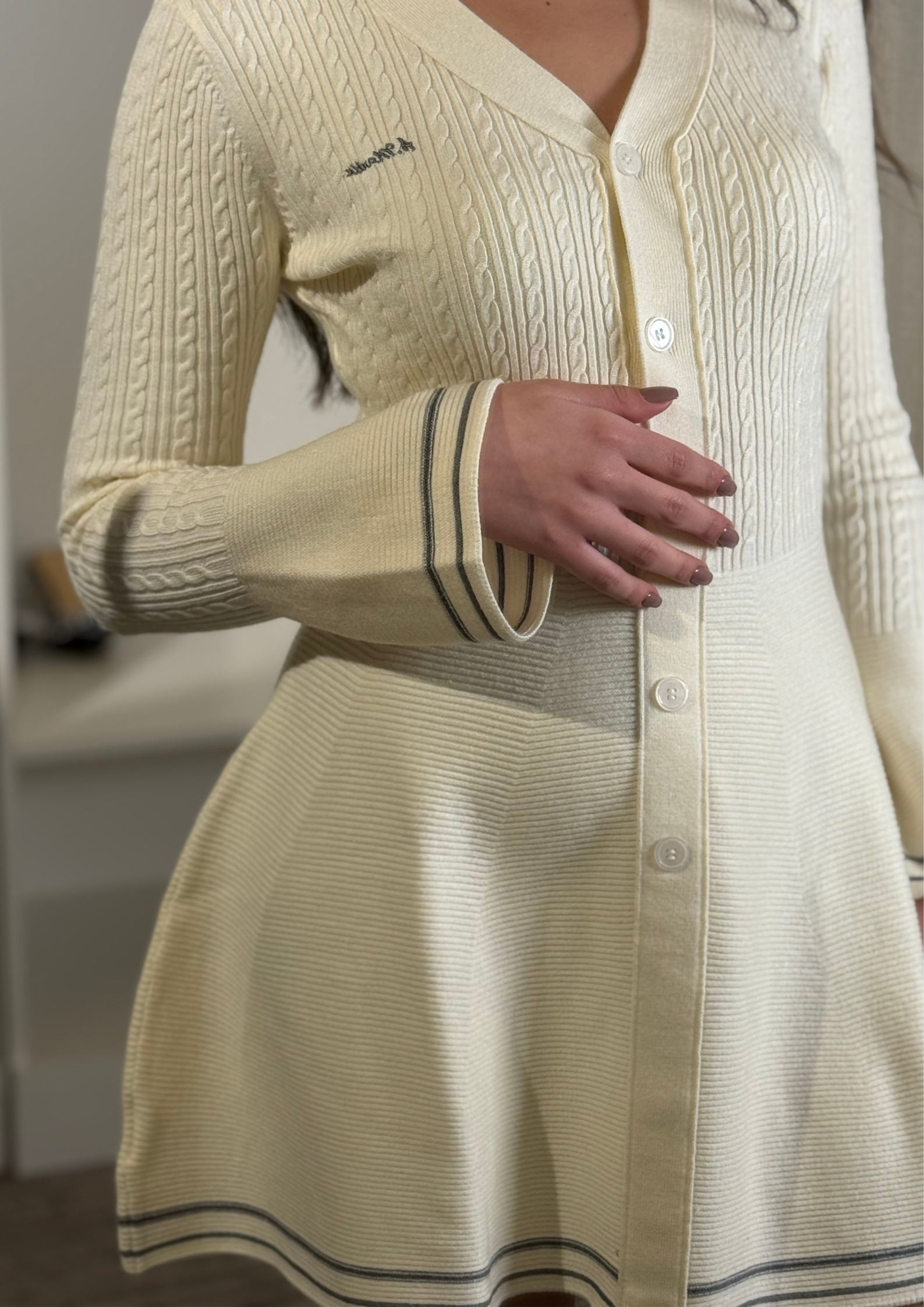 Cozy Flare Wool Mini Dress