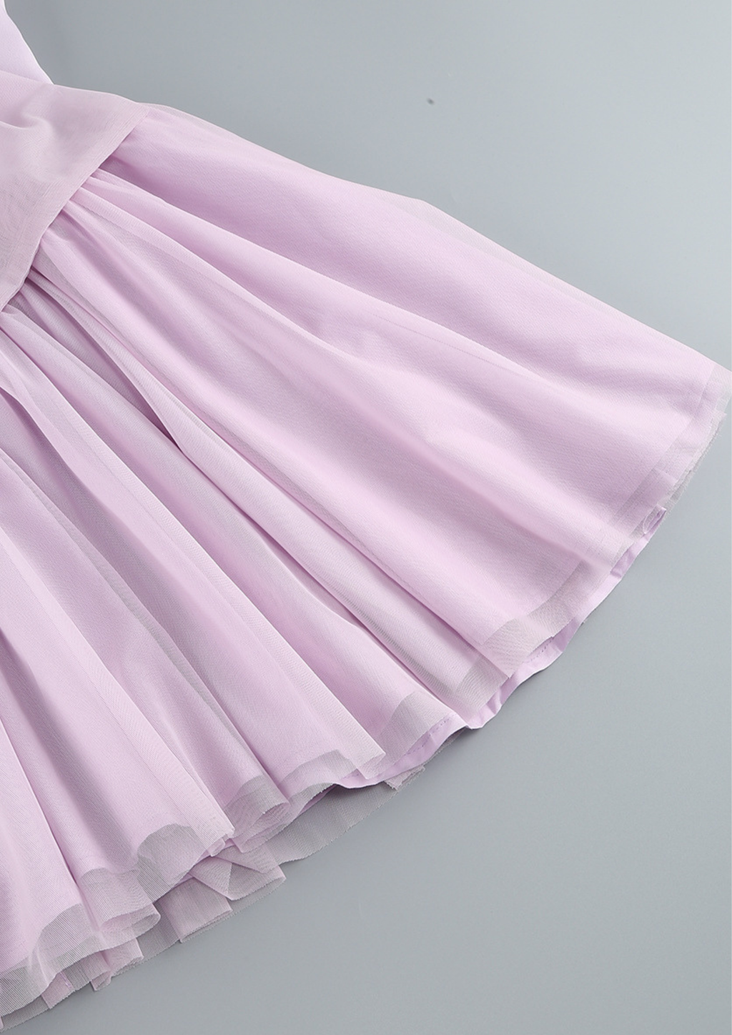 Lavender Étoile Off Shoulder Bow Mini Dress
