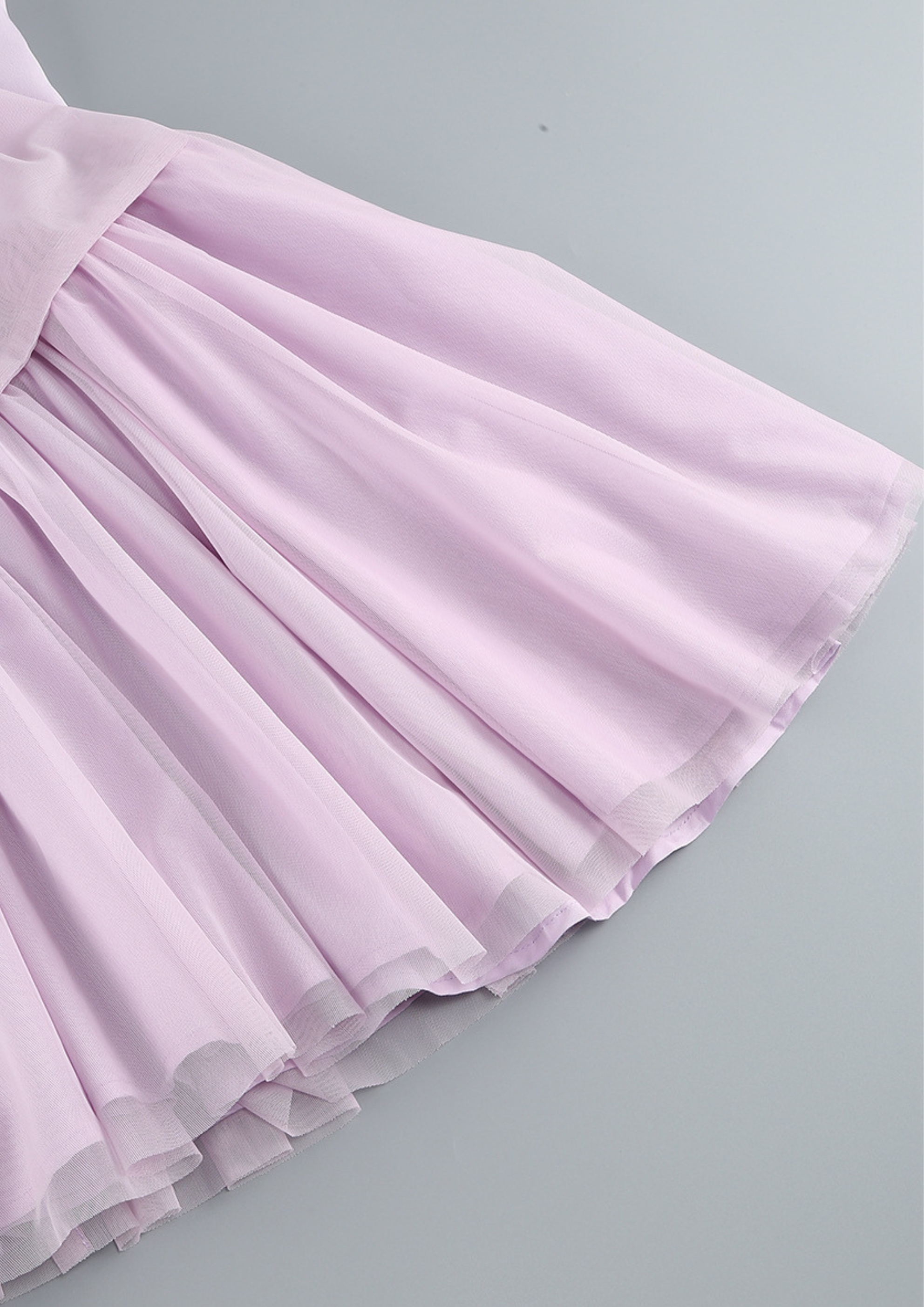 Lavender Étoile Off Shoulder Bow Mini Dress