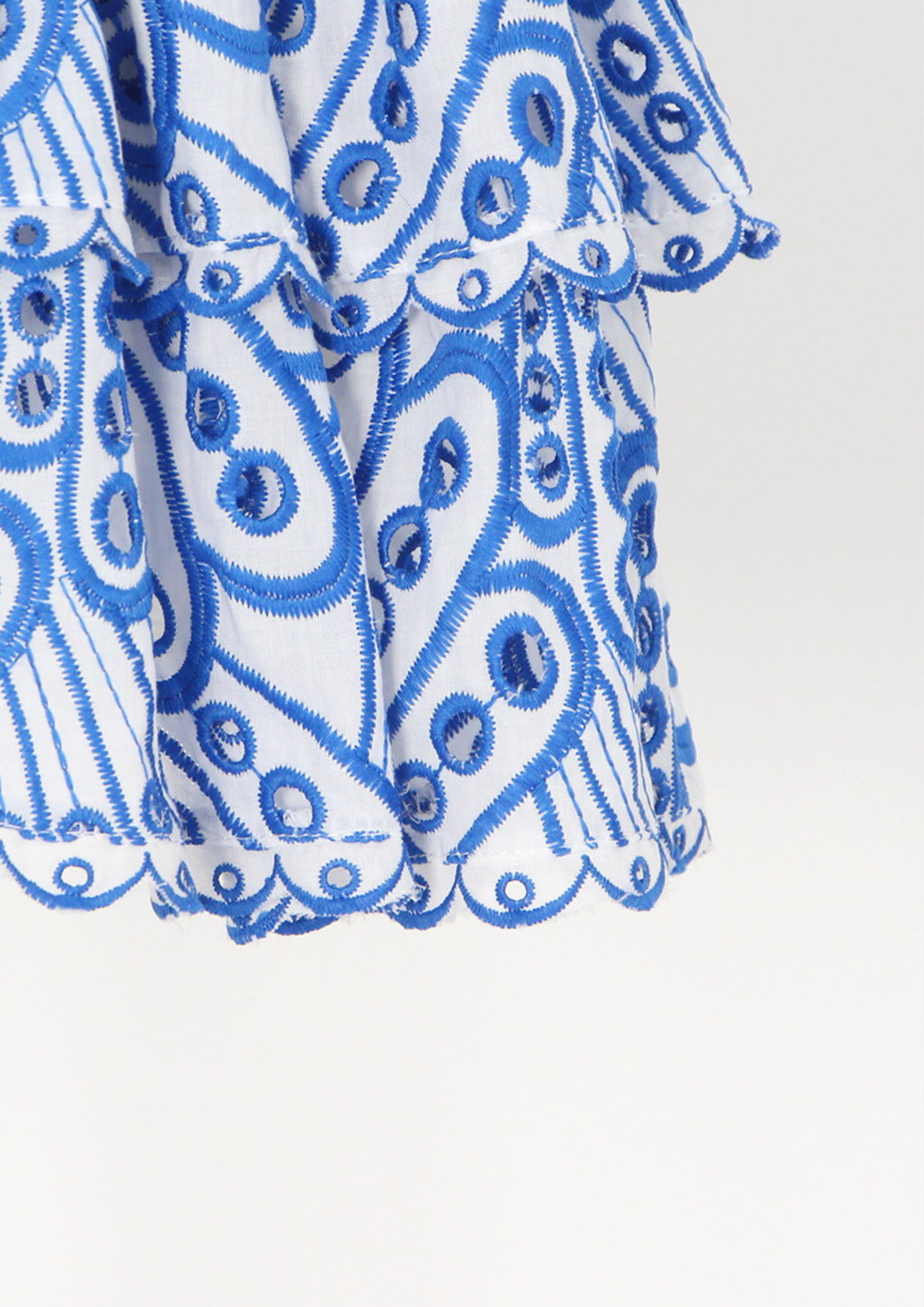 Sunlit Embroidered Strapless Mini Dress
