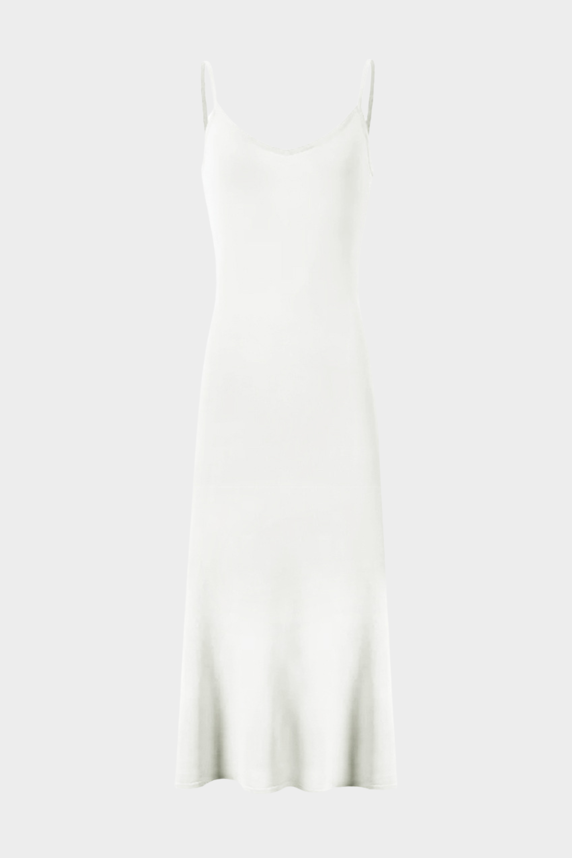 Lily – Silk Knit Pearl Button Suspender Maxi Dress