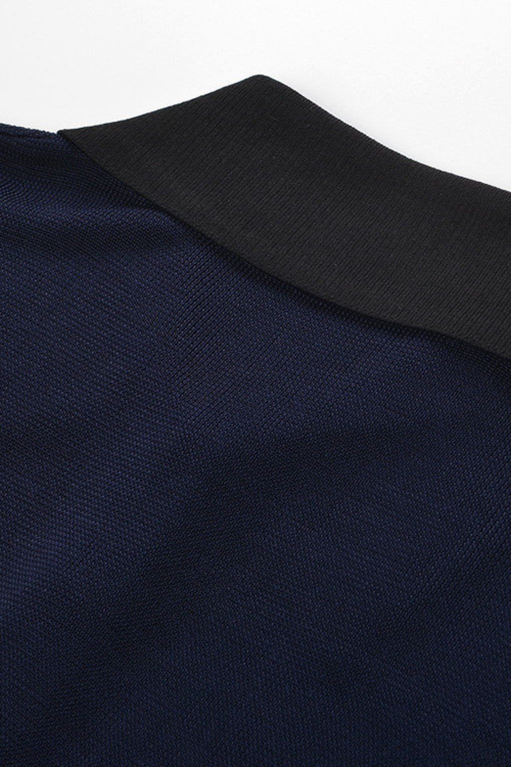 Contrast Elegance Viscose Knit Slim Bodysuit Top