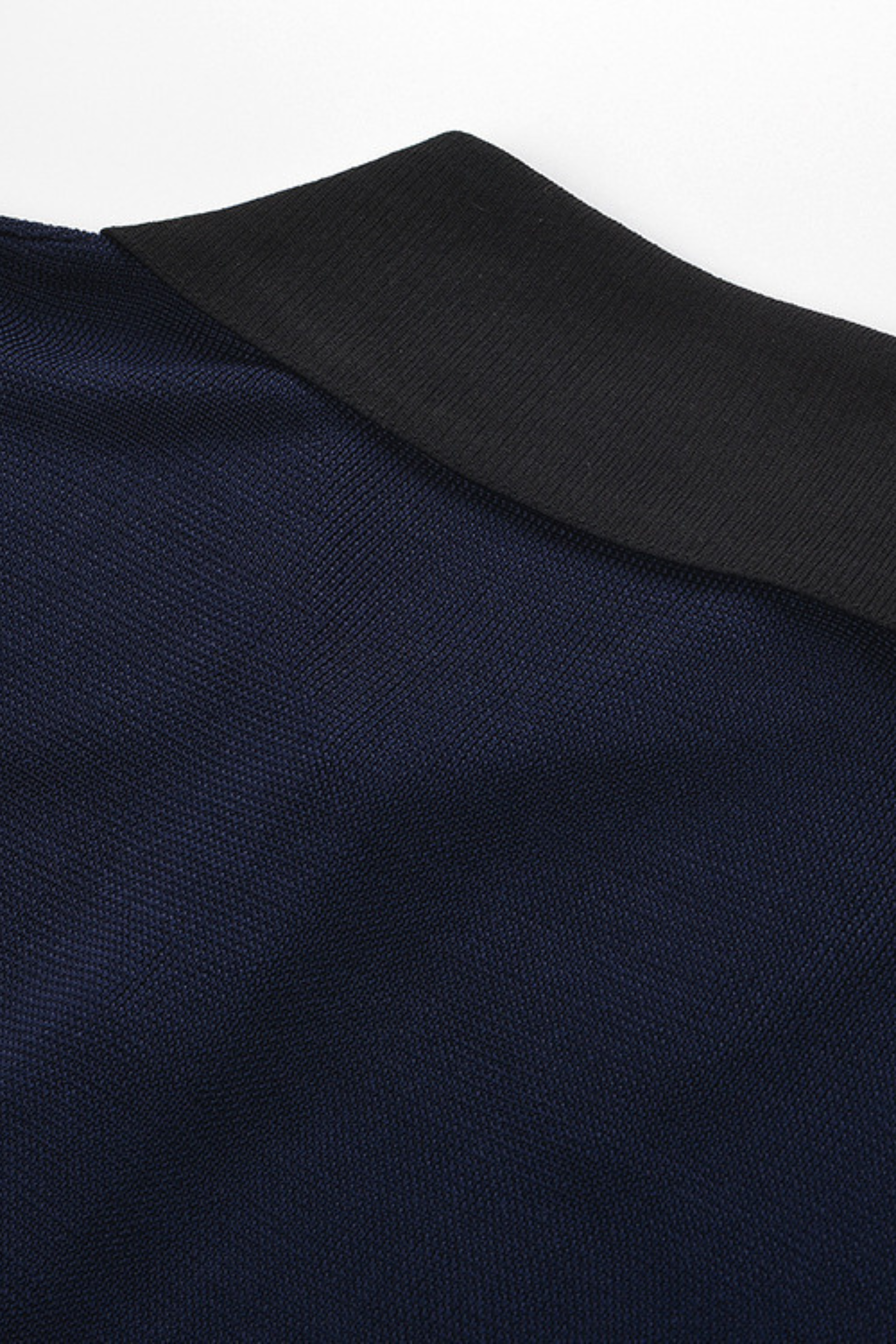 Contrast Elegance Viscose Knit Slim Bodysuit Top
