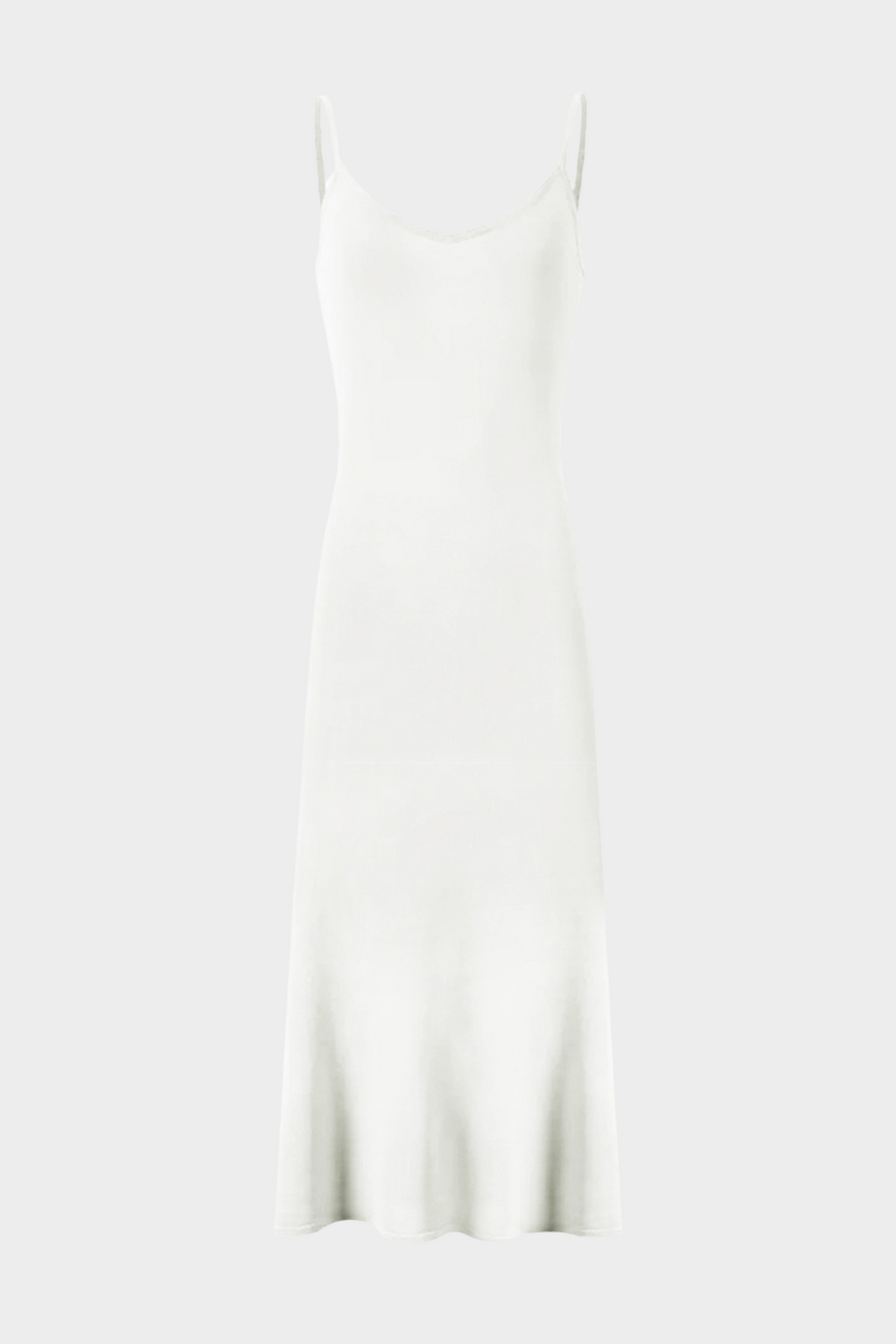 Lily – Silk Knit Pearl Button Suspender Maxi Dress