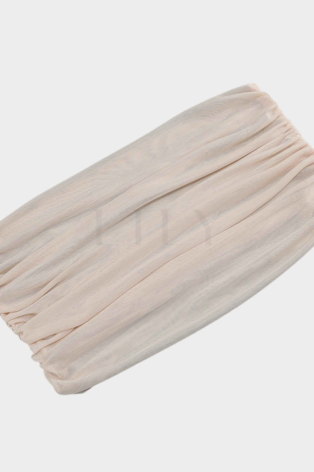Katie Mesh Ruched Off Shoulder Sheer Maxi Dress