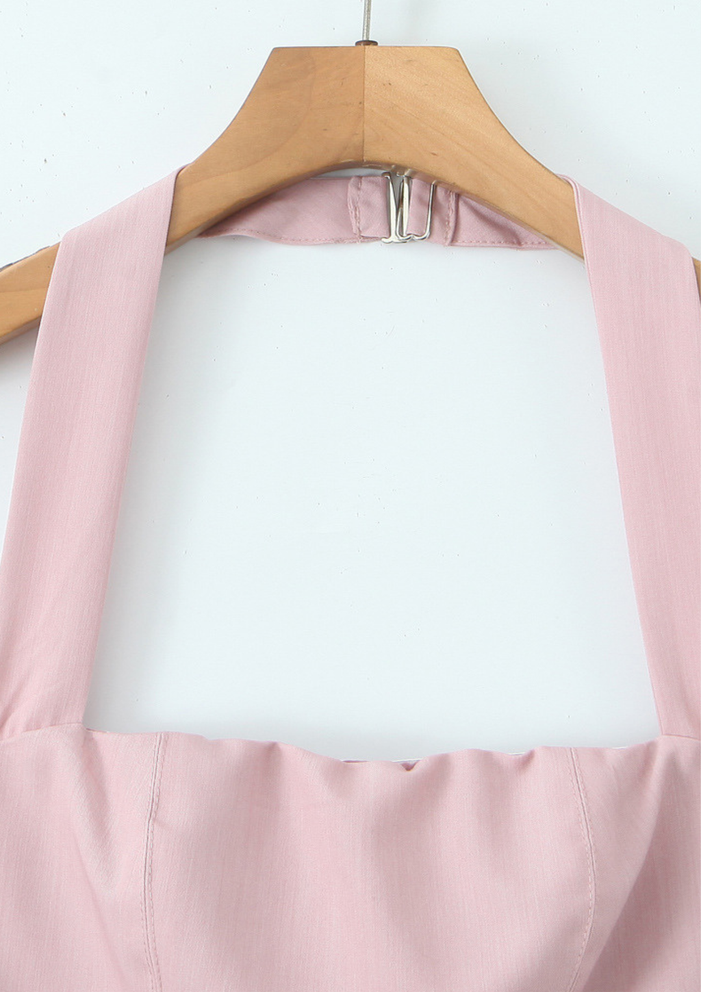 Rosa Pleated Halter Mini Dress