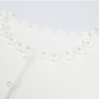 Pearl Trim Elegance Maxi Dress