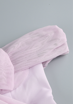Lavender Étoile Off Shoulder Bow Mini Dress