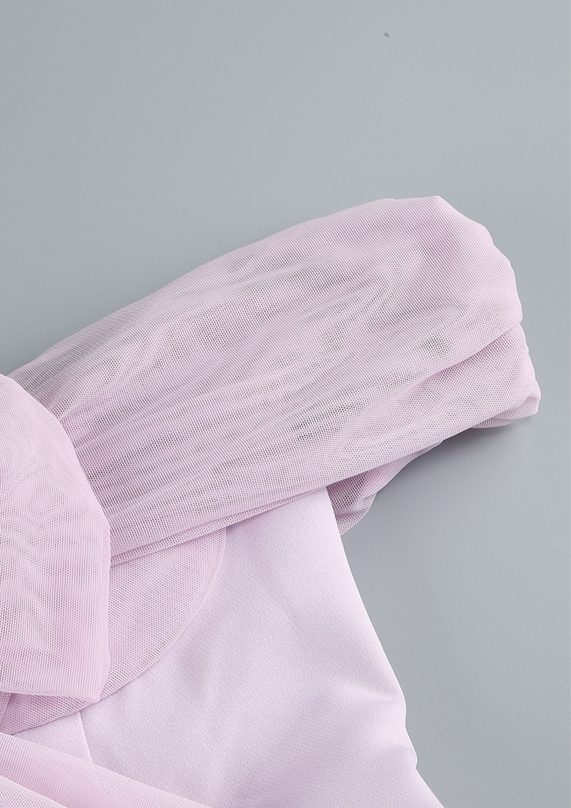 Lavender Étoile Off Shoulder Bow Mini Dress