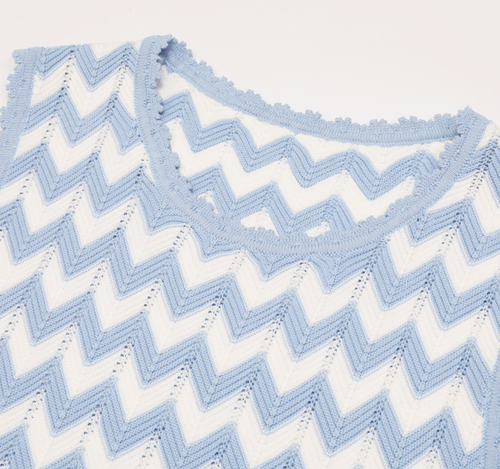 Chevron Knit Two-Piece Set