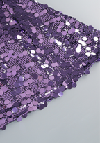 Amethyst Glow Sequin Mini Dress