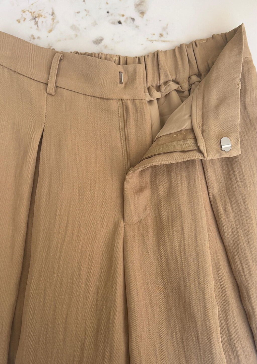 Sole Draped High Waist Vest Set