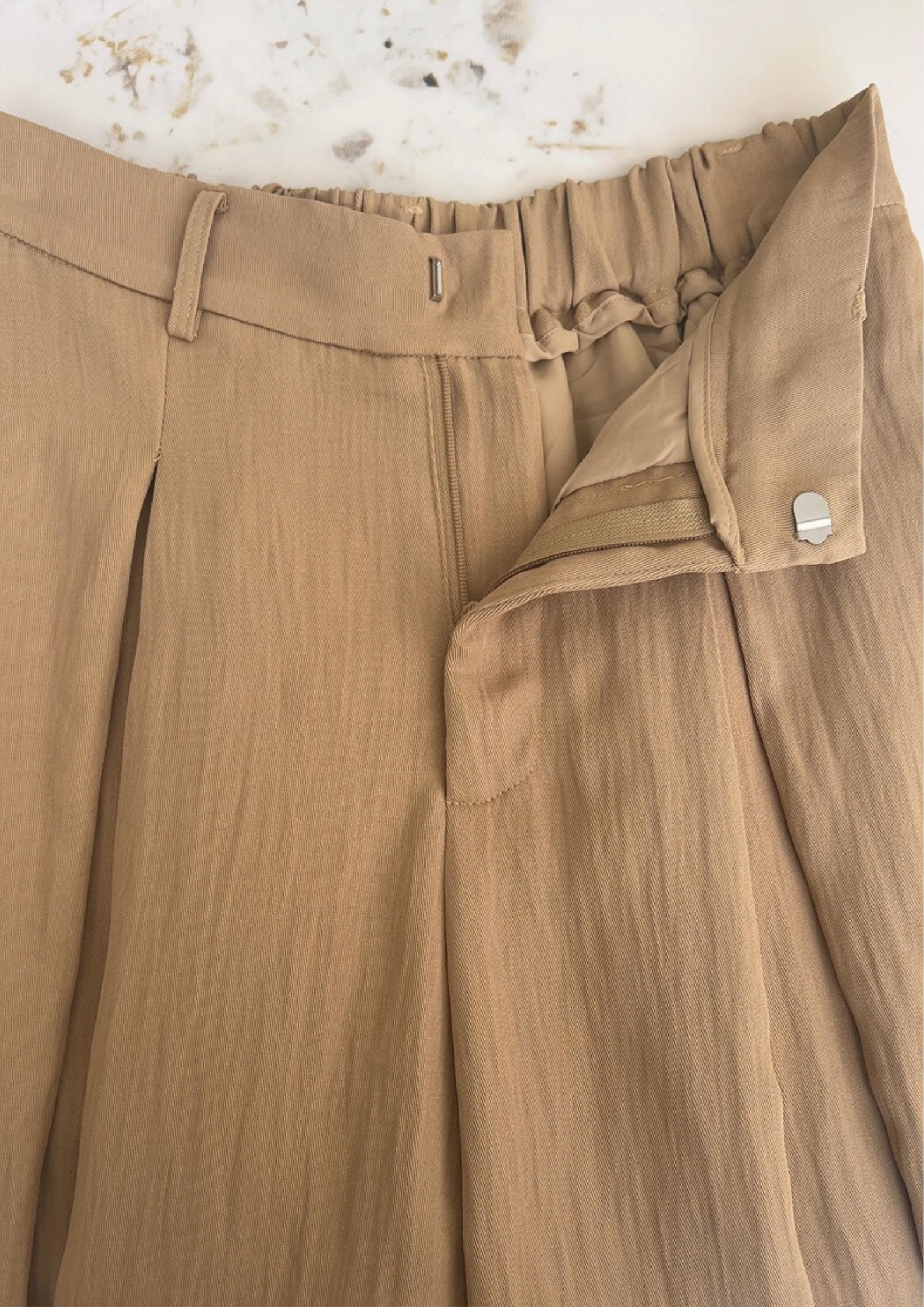 Sole Draped High Waist Vest Set