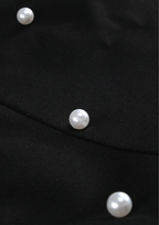 Midnight Pearl Polka Bubble Mini Dress