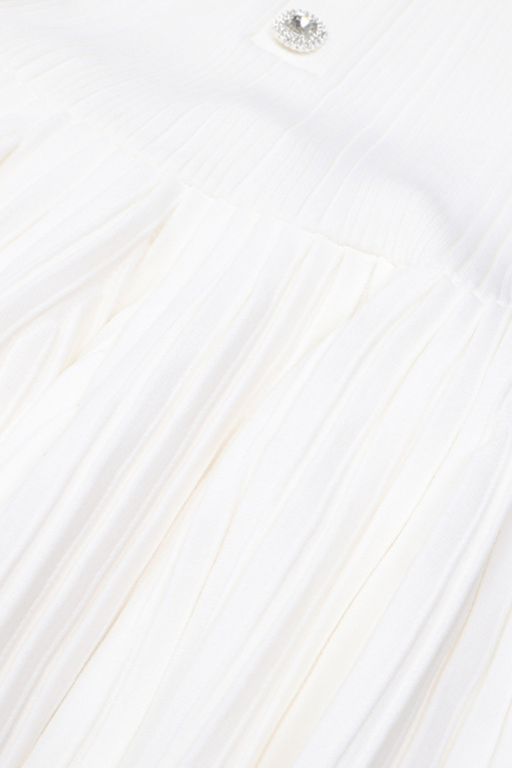 Élise Off Shoulder Crystal Knit Mini dress