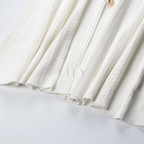 Ivory Elegance Textured Knit Maxi Dress