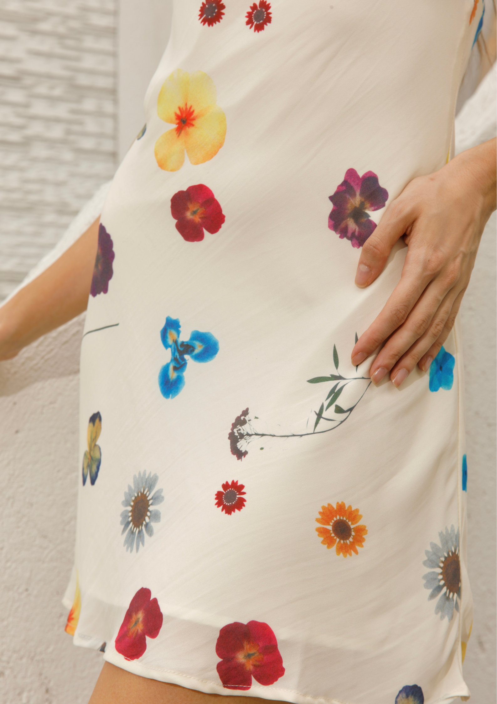 Bloom Whisper Slip Mini Dress