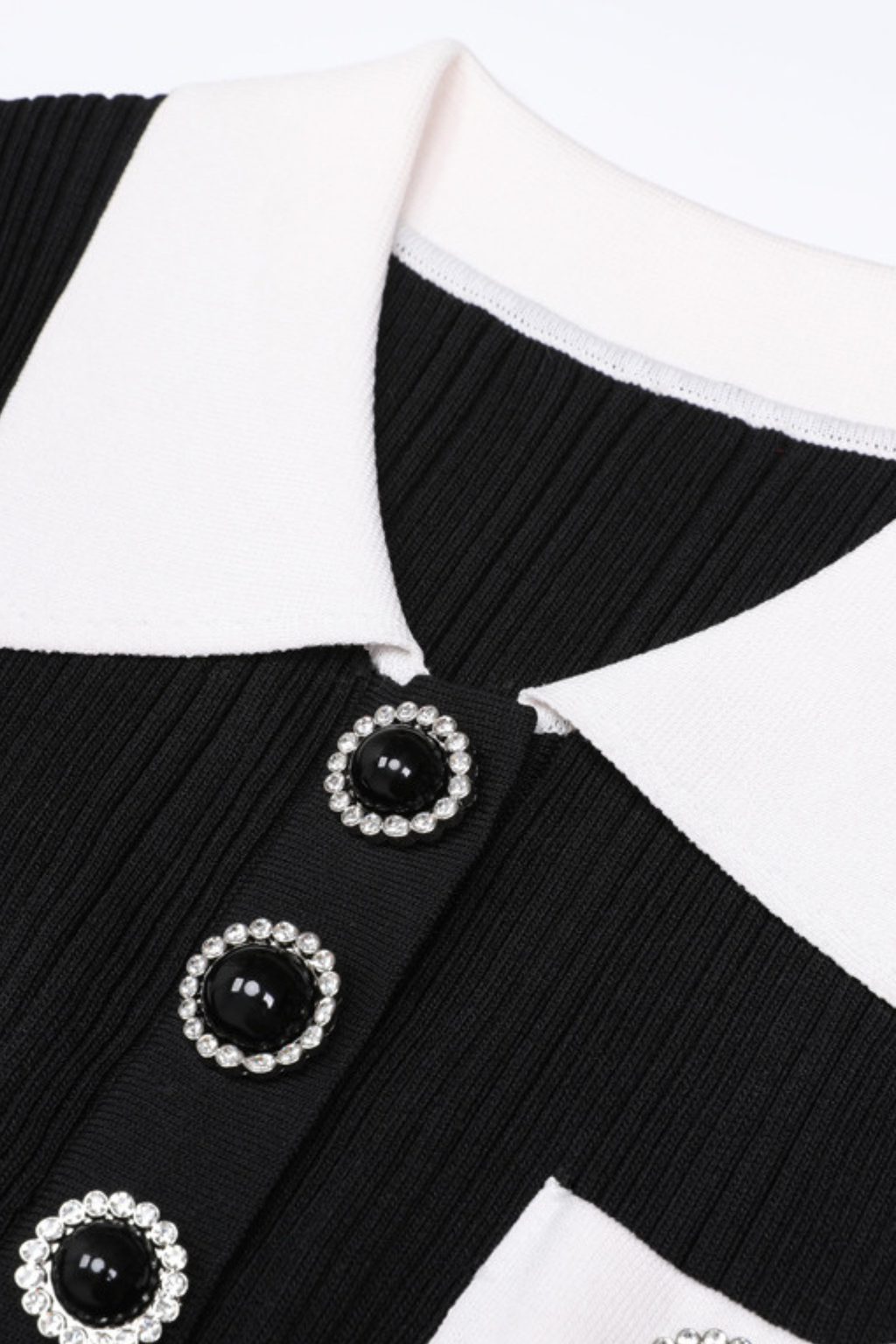 Gem Elegance Polo Knit Mermaid Maxi Dress