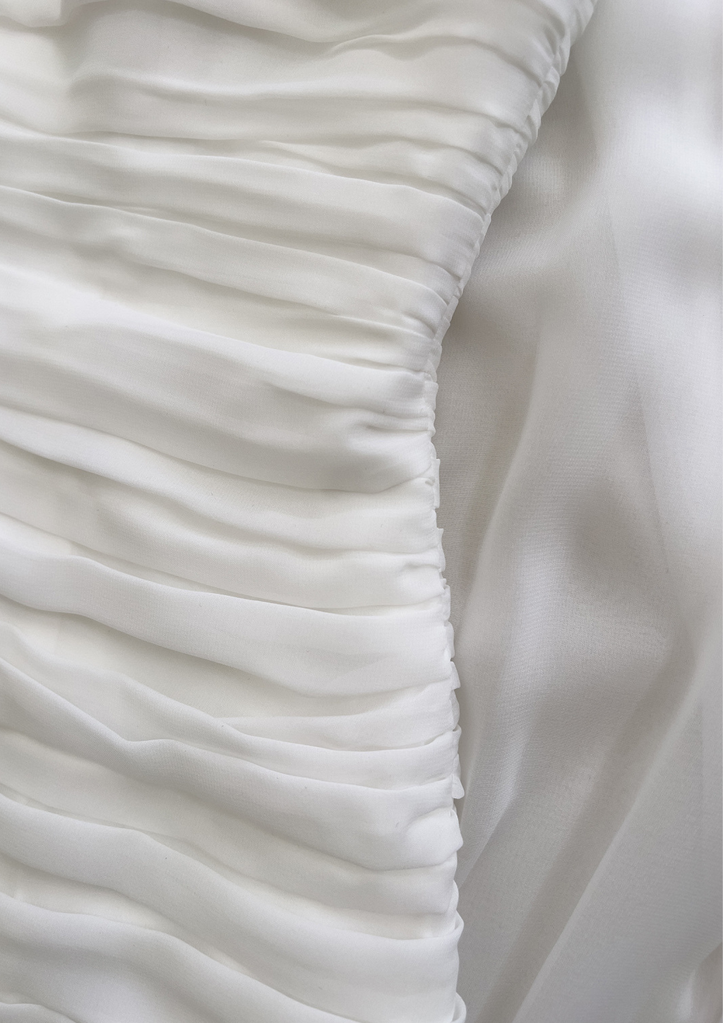 Ivory Whisper Mesh Maxi Dress