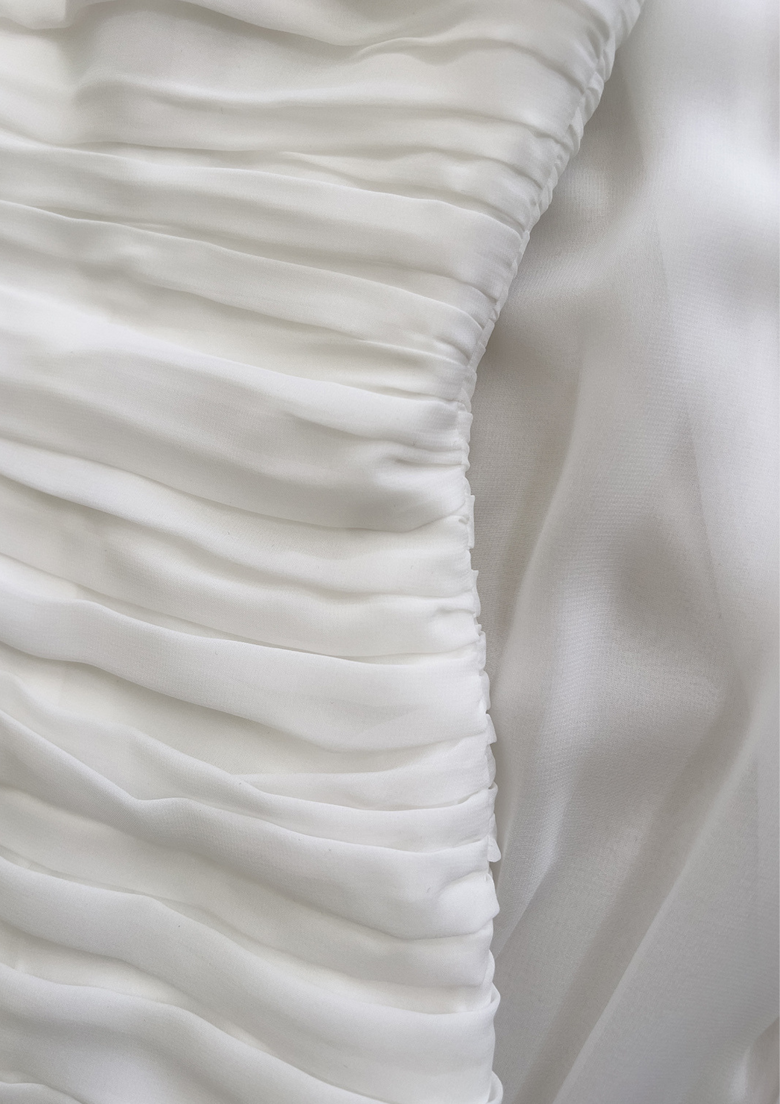 Ivory Whisper Mesh Maxi Dress