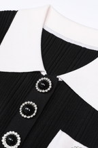 Gem Elegance Polo Knit Mermaid Maxi Dress