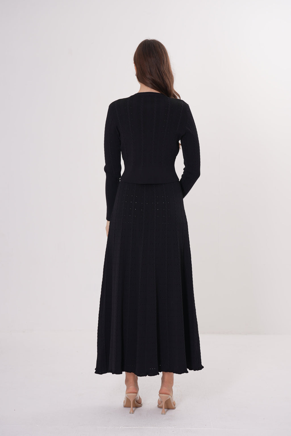 Signature Viscose Knit Round Neck Maxi Set