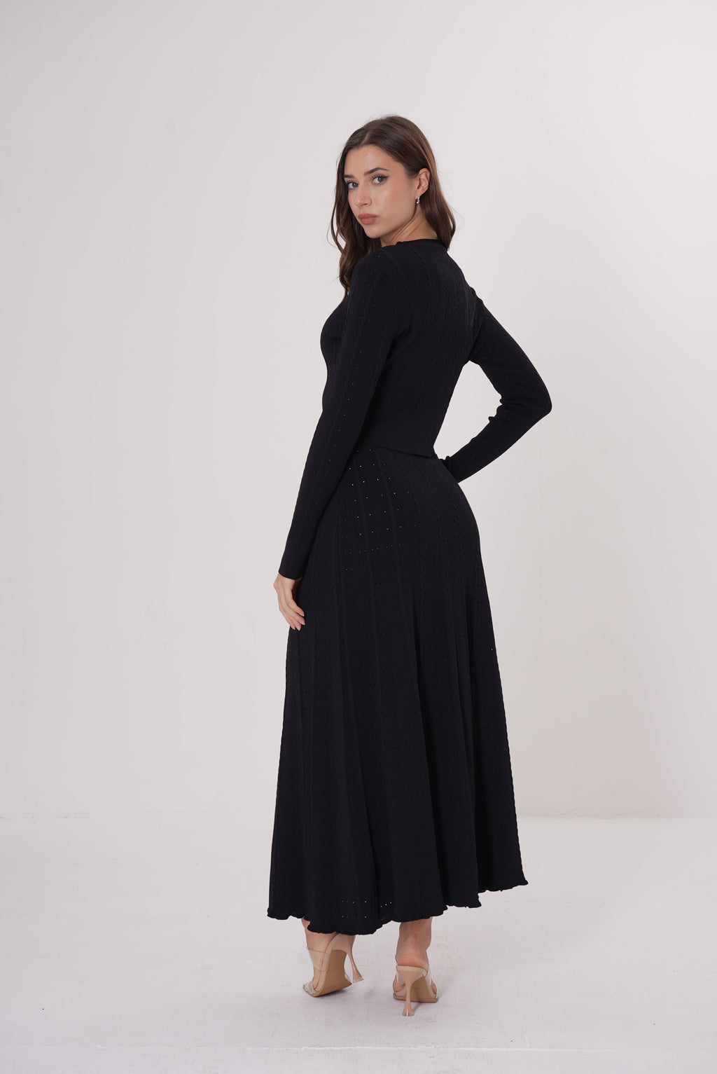 Signature Viscose Knit Round Neck Maxi Set