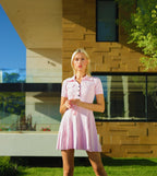 Trinity Luxe Mini Dress In Pink