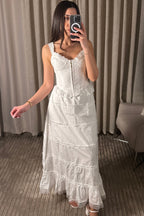 Lace Corset  Ruffle Skirt Set